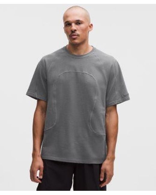 lululemon athletica Gray – Organic Jersey Short-Sleeve Shirt Slnsh Collection – – Size Large for men