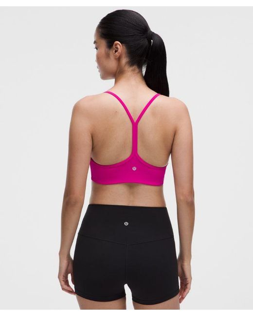 lululemon athletica Pink – Flow Y Sports Bra Light Support, A/B Cup Evolve – – Size Large