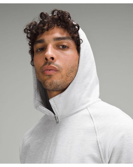 lululemon City Sweat Full Zip Hoodie Color Light in Grey for Men Lyst UK