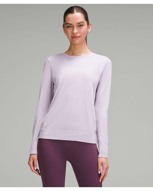 lululemon athletica Purple Swiftly Relaxed Long-sleeve Shirt