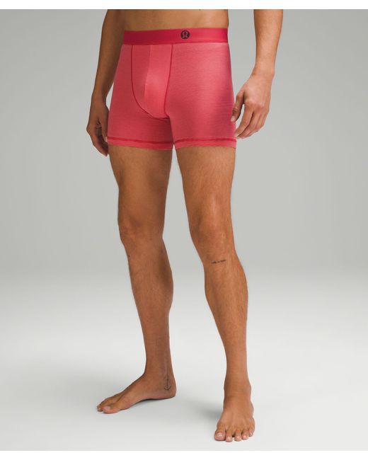 lululemon athletica Red Always In Motion Boxers 5" for men