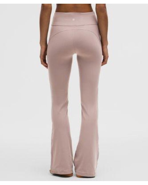 lululemon athletica White Groove Nulu High-Rise Flared Pant