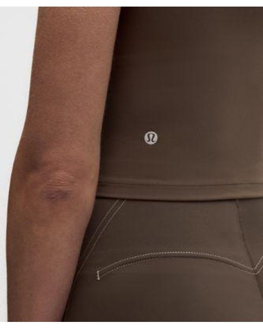 lululemon athletica Brown – Wunder Train Wide-Strap Tank Top Medium Support, B–D Cups – – Size 4