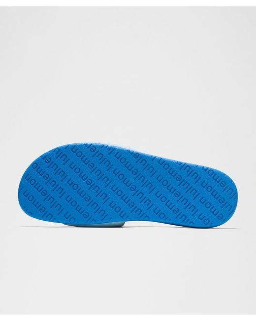 lululemon athletica Blue – Restfeel Slides Graphic – – Size 14 for men