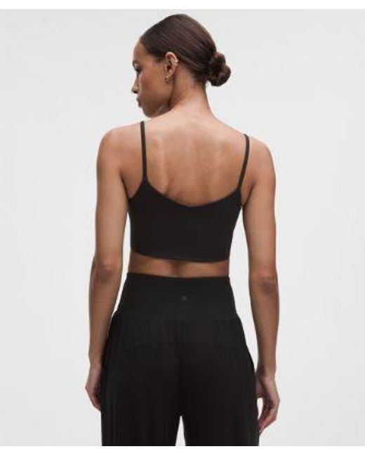 lululemon athletica Black – Bend This Cami Spaghetti-Strap Sports Bra Light Support, A–C Cups – – Size Large/Xl