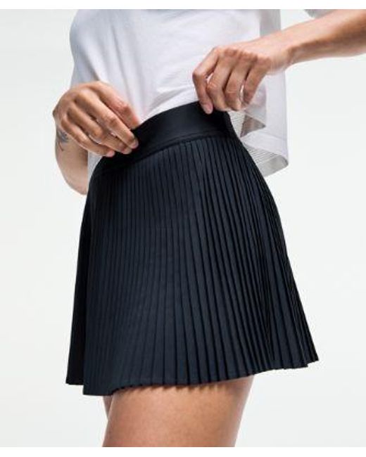 lululemon athletica Blue Varsity High-Rise Pleated Tennis Skirt
