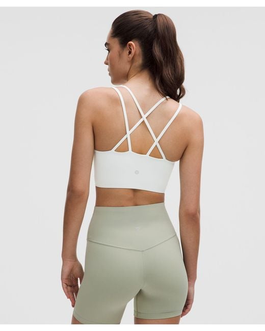 lululemon athletica Green – Like A Cloud Longline Sports Bra Light Support, B/C Cup – – Size 14