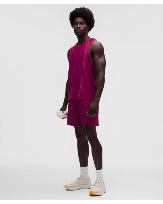 lululemon athletica Purple – Fast And Free Airflow Running Singlet – – Size Large for men