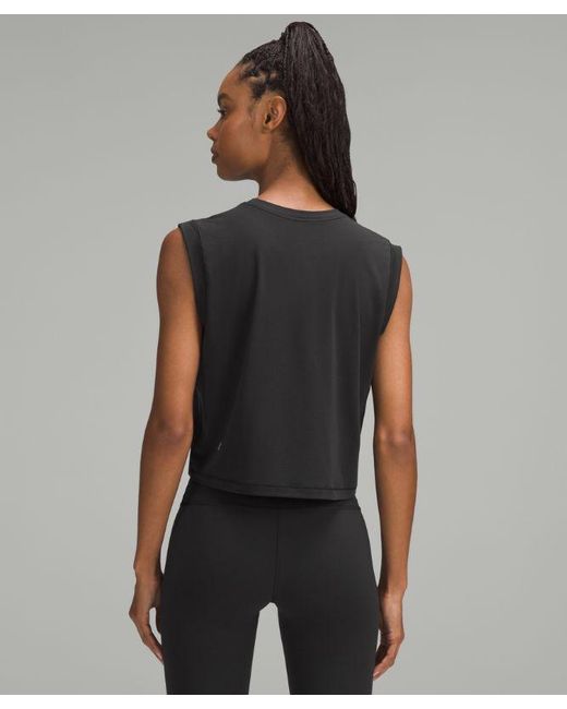 lululemon athletica Black Muscle Training Tank Top