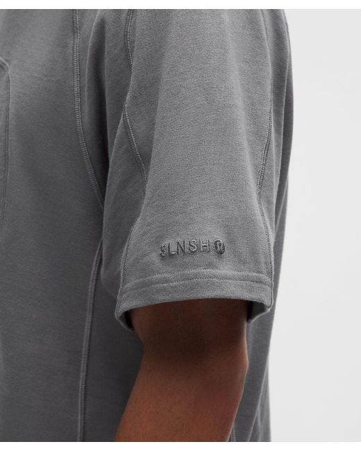 lululemon athletica Gray – Organic Jersey Short-Sleeve Shirt Slnsh Collection – – Size Large for men