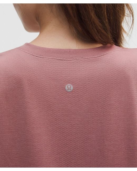 lululemon athletica Red Swiftly Relaxed Short-Sleeve Shirt