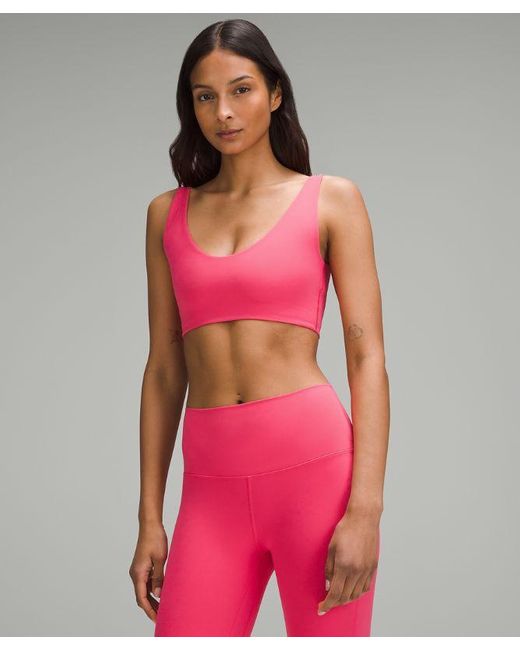 lululemon athletica Red Bend This Scoop And Square Bra Light Support, A-c Cups