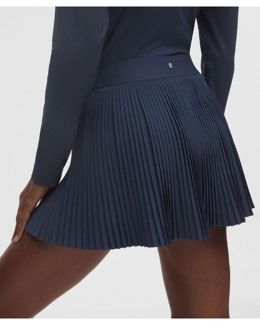 lululemon athletica Blue Repleat High-Rise Tennis Skirt