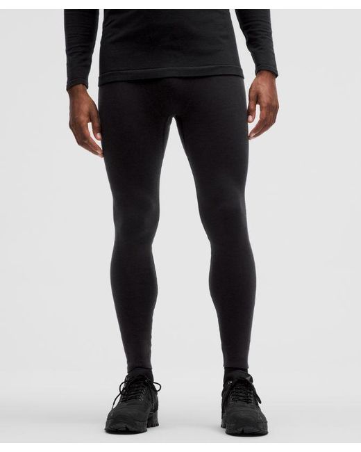 lululemon athletica Blue Seamless Base Layer Tights 27" for men