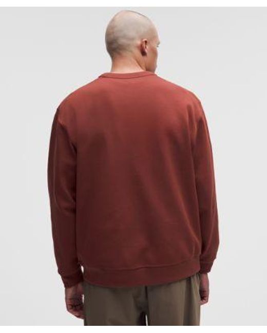 lululemon athletica Red – Grand Standard Long-Sleeve Crew Sweatshirt – – Size Large for men
