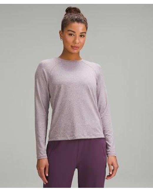 lululemon athletica Purple License To Train Classic-fit Long-sleeve Shirt
