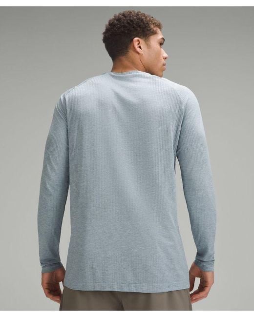 lululemon athletica Gray – Metal Vent Tech Long-Sleeve Shirt – /Pastel – for men