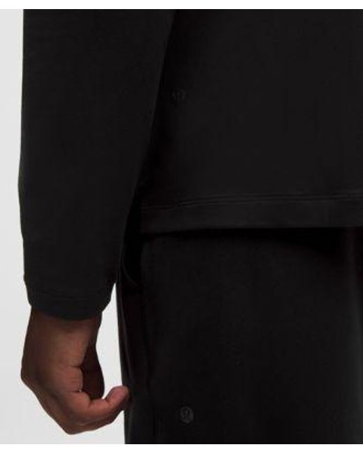 lululemon athletica Black – Soft Jersey Half Zip Long-Sleeve Top – – Size Large for men