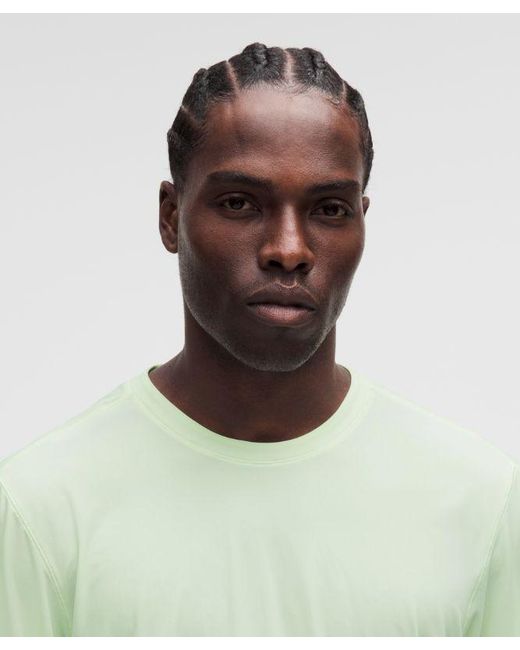 lululemon athletica Green Brushed Yoga Crewneck T-Shirt for men