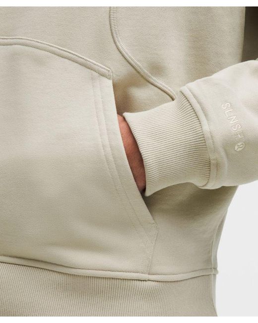 lululemon athletica Natural – Organic Cotton Transformable Crew Sweatshirt Slnsh Collection – Color Khaki – Size Large for men