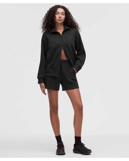 lululemon athletica Black – Smooth Spacer Oversized Full Zip Hoodie – – Size Large