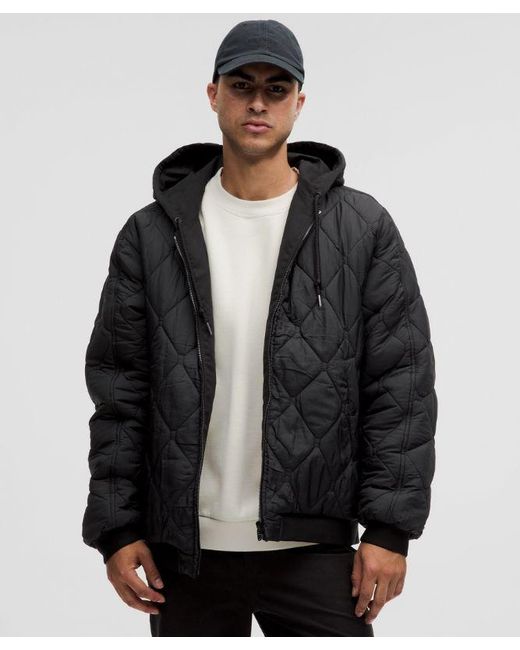 lululemon athletica Black – Reversible Insulated Hoodie – – Size Large for men