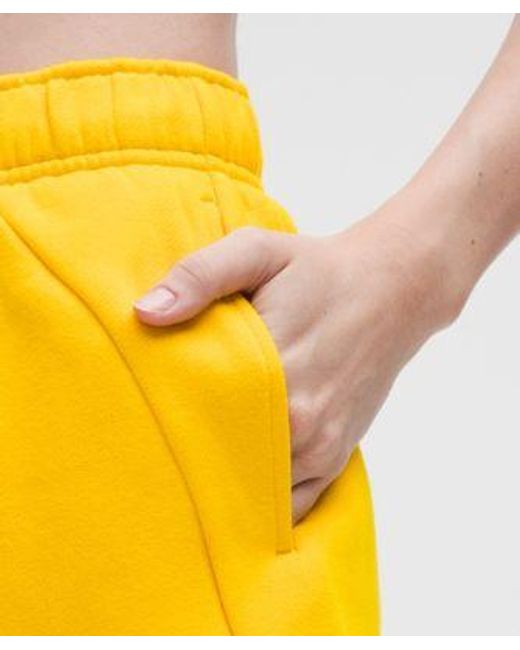 lululemon athletica Yellow Scuba Mid-Rise Oversized Short 7"