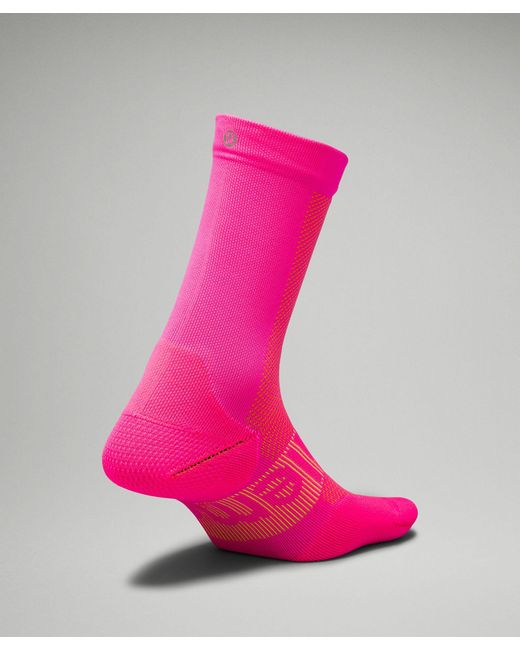 lululemon athletica Pink Power Stride Crew Socks