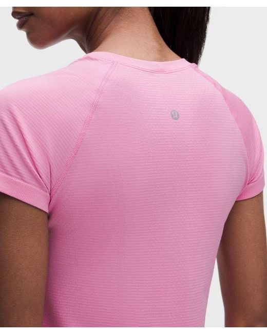 lululemon athletica Pink – Swiftly Tech Short-Sleeve Shirt 2.4 Hip Length – – Size 4