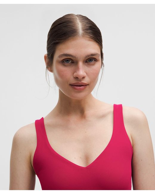 lululemon athletica Red – Align Tank Top Light Support, A/B Cup – – Size 4