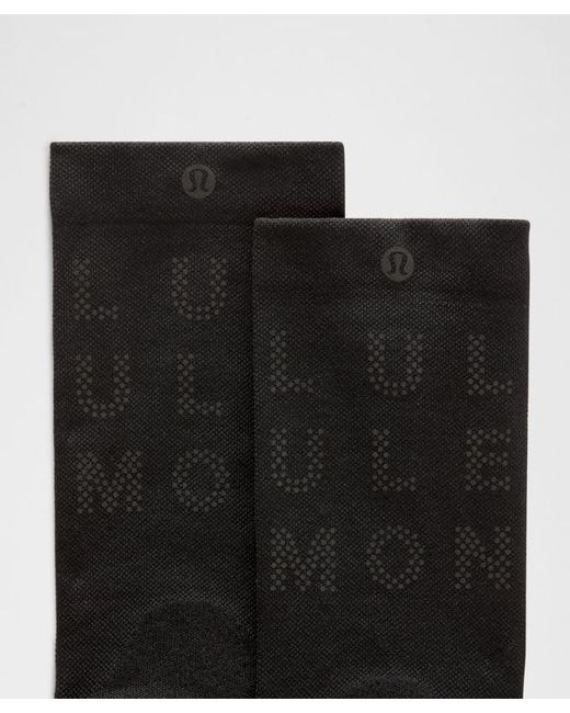 lululemon athletica Black Power Stride Crew Socks