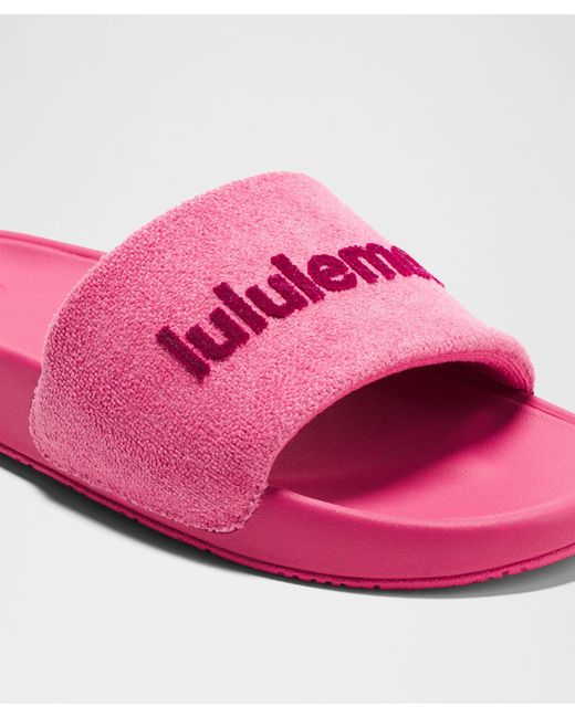lululemon athletica Pink Restfeel Terry Slide