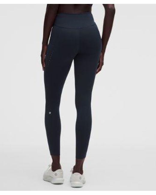 lululemon athletica Fast And Free High-rise Tight Leggings Pockets - 28" - Color Blue - Size 8