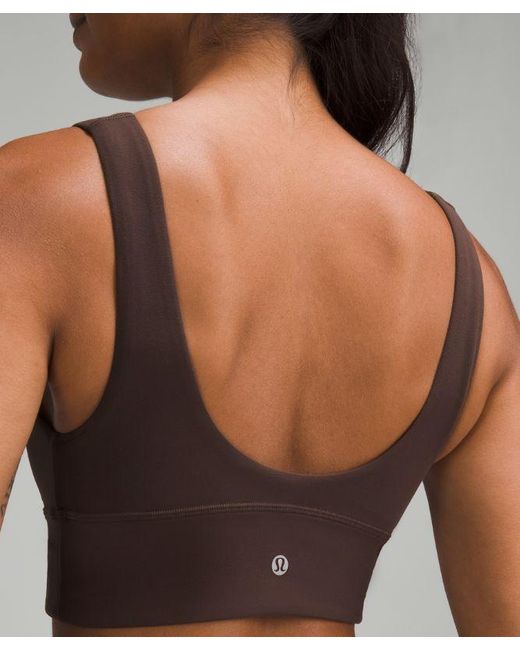lululemon athletica Brown Align V-Neck Bra Light Support, A/B Cup