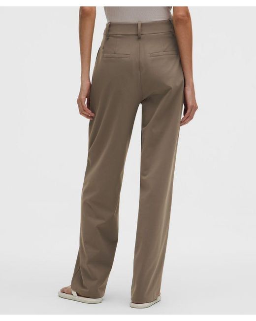 lululemon athletica Natural Daydrift High-Rise Straight-Leg Trouser