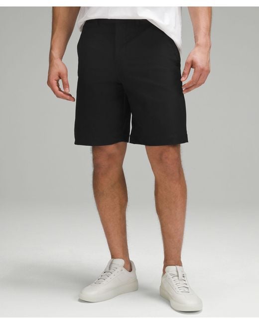 lululemon athletica Black Relaxed-fit Smooth Twill Shorts 9" for men