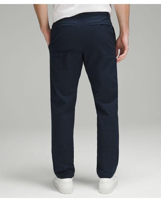 lululemon athletica Blue Abc Classic-fit Trousers 34"l Stretch Cotton Versatwill for men