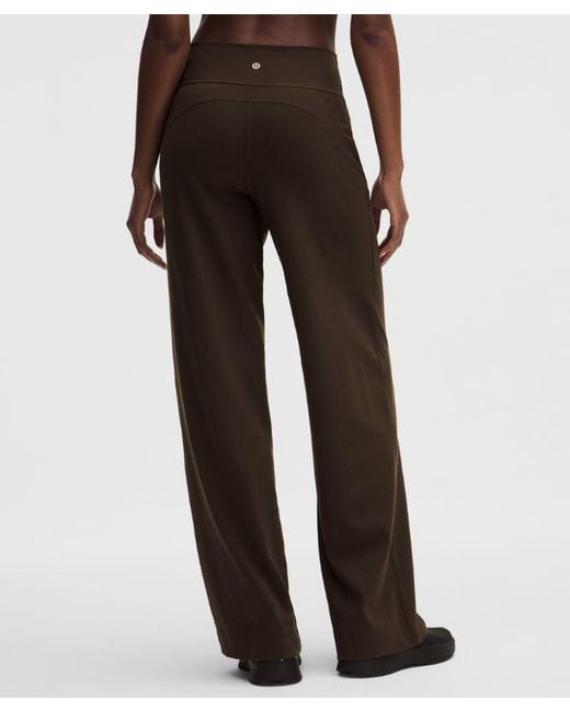 lululemon athletica Black Groove Wide-Leg High-Rise Pant