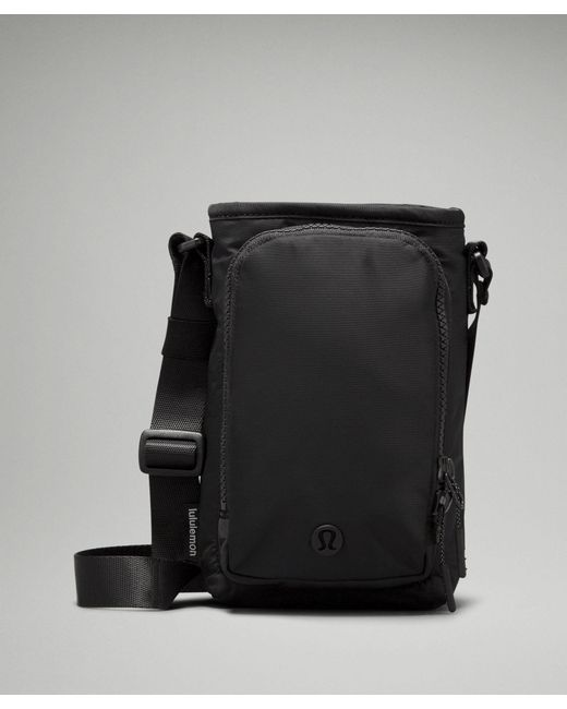 lululemon athletica Water Bottle Crossbody Bag With Front Pocket - Color Black