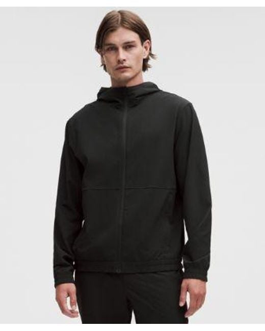 lululemon athletica Black – License To Train Textured Full Zip Jacket – – Size Large for men