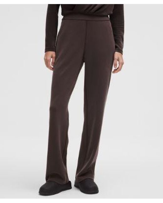 lululemon athletica Black – Softstreme High-Rise Straight-Leg Pants Regular – – Size Small