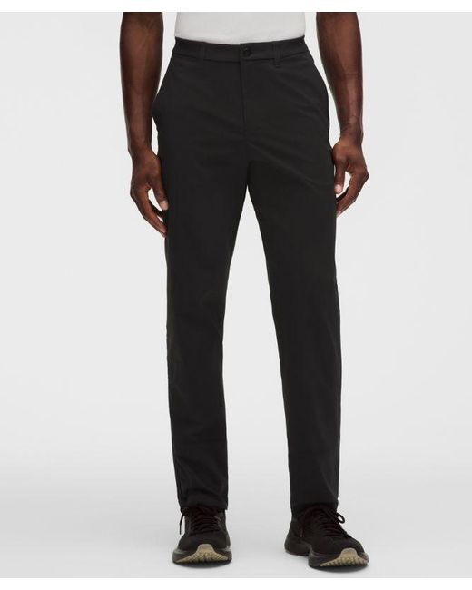 lululemon athletica Black Abc Classic-Fit Trouser 30L for men