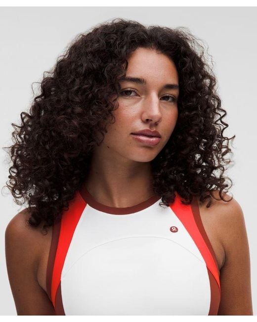 lululemon athletica Red – Court Champ High-Neck Tennis Tank Top – – Size Large