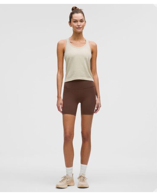 lululemon athletica Brown Wunder Train High-Rise Short 6"