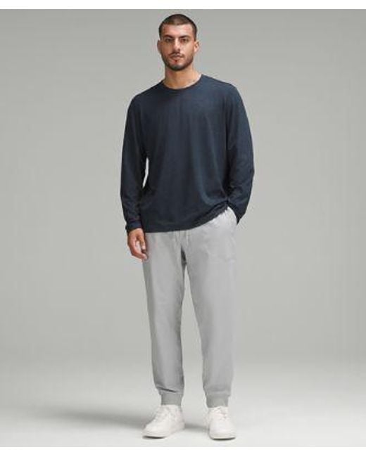 lululemon athletica Blue – Soft Jersey Long-Sleeve Shirt – – Size Large for men