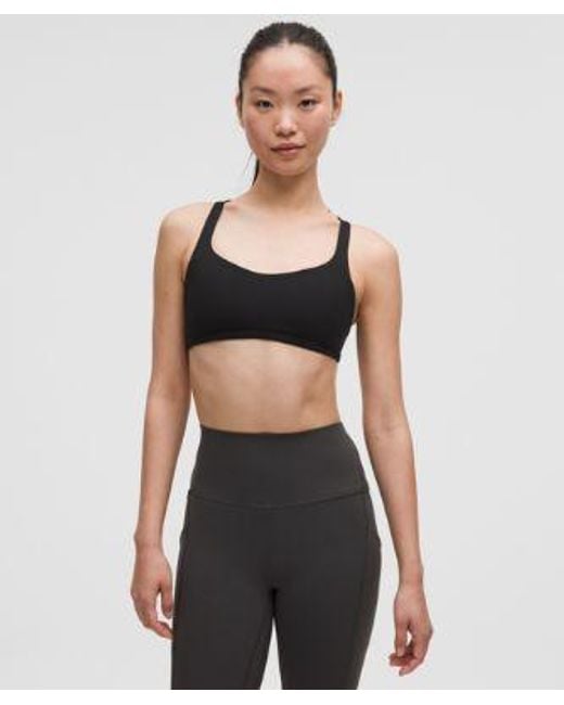 lululemon athletica Gray Free To Be Bra