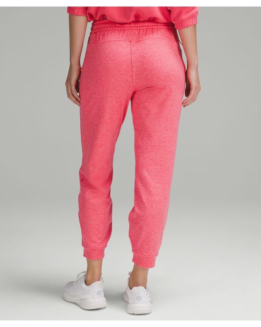 lululemon athletica Pink Soft Jersey Classic-fit Mid-rise Joggers