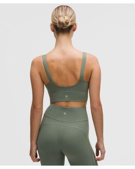 lululemon athletica Green – Focuser V-Neck Sports Bra Light Support, C/D Cup – /Pastel –