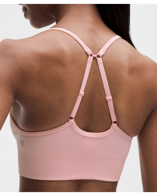 lululemon athletica Pink Ebb To Street Bra