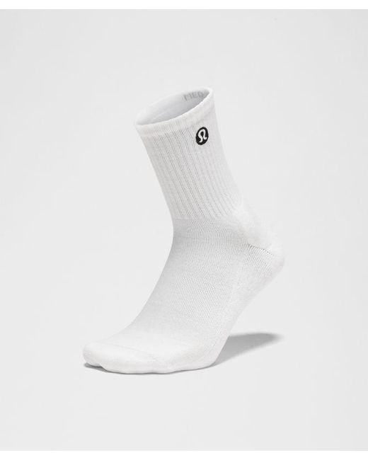 lululemon athletica White Daily Essential Quarter Socks